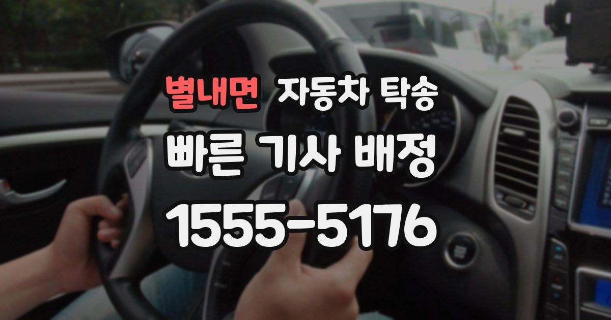 별내면 자동차 탁송