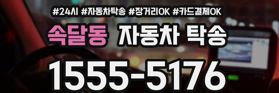 속달동 자동차 탁송