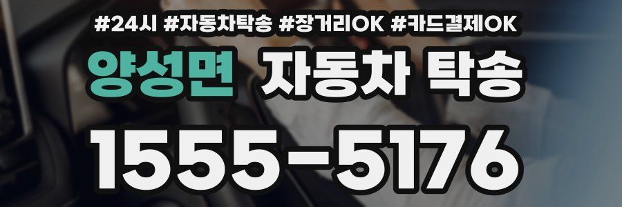 양성면 자동차 탁송