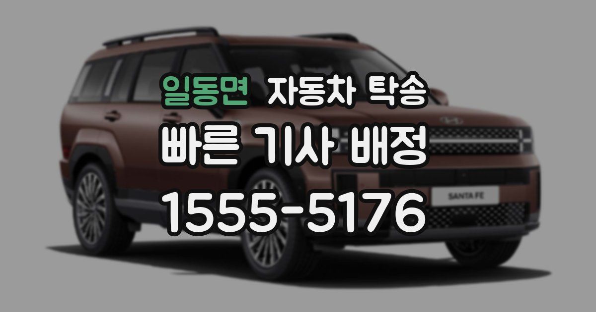 일동면 자동차 탁송