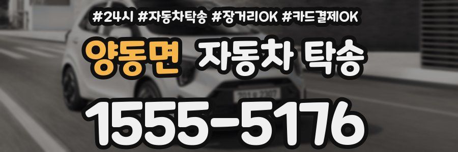 양동면 자동차 탁송