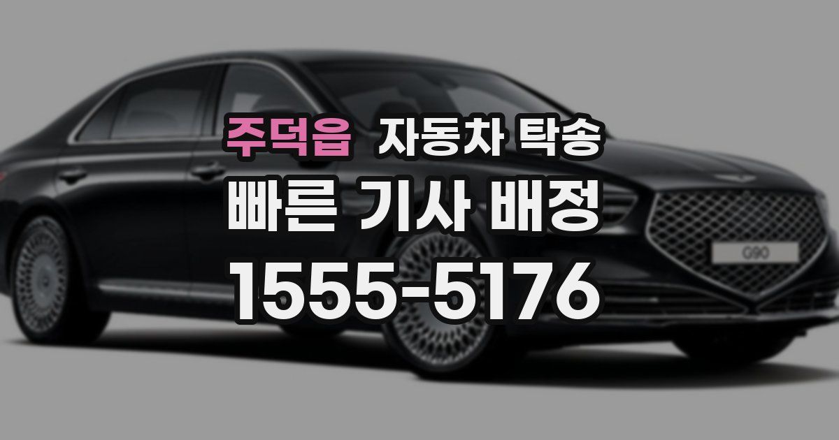 주덕읍 자동차 탁송