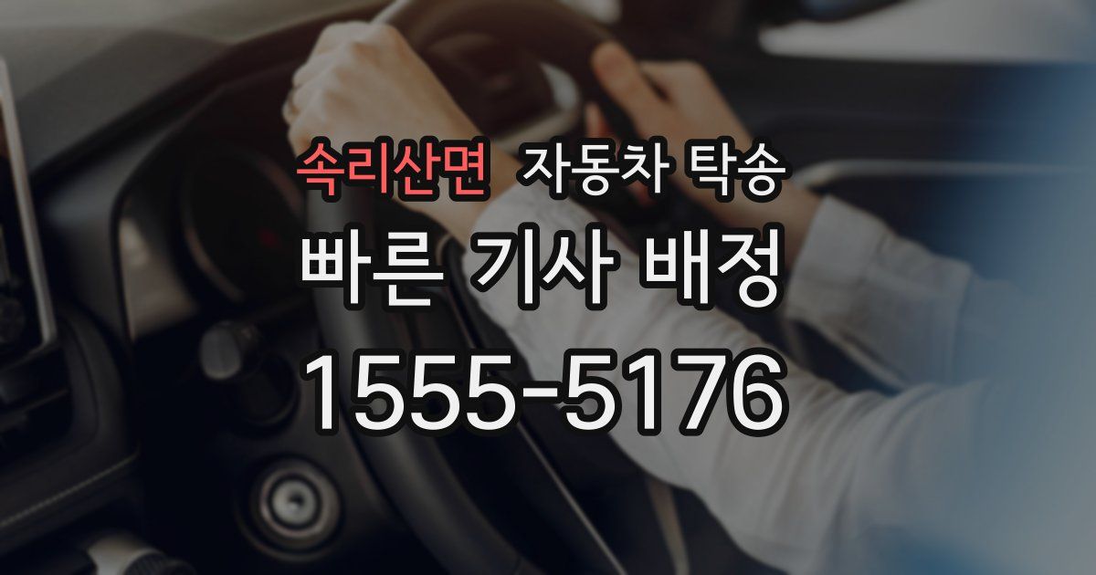 속리산면 자동차 탁송