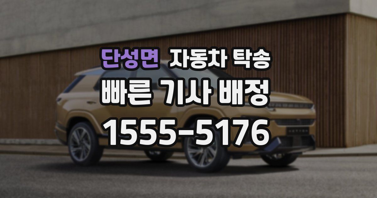 단성면 자동차 탁송