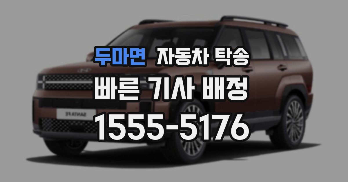 두마면 자동차 탁송