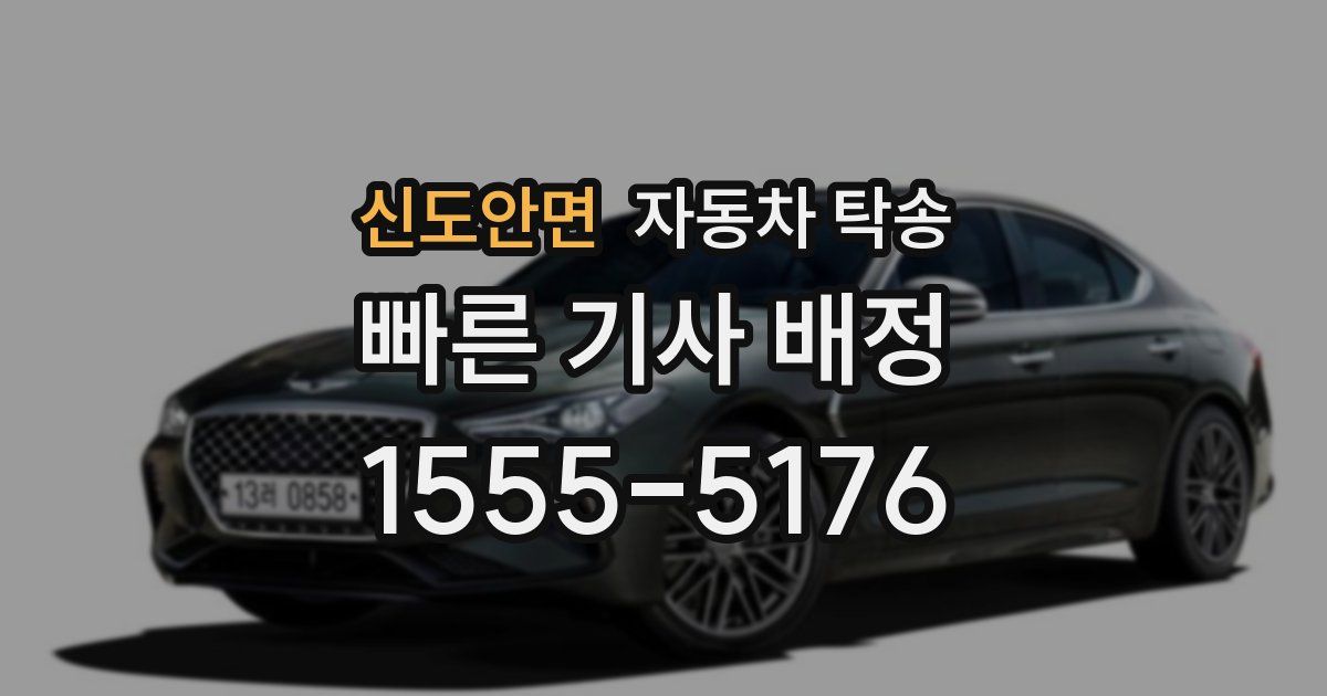 신도안면 자동차 탁송