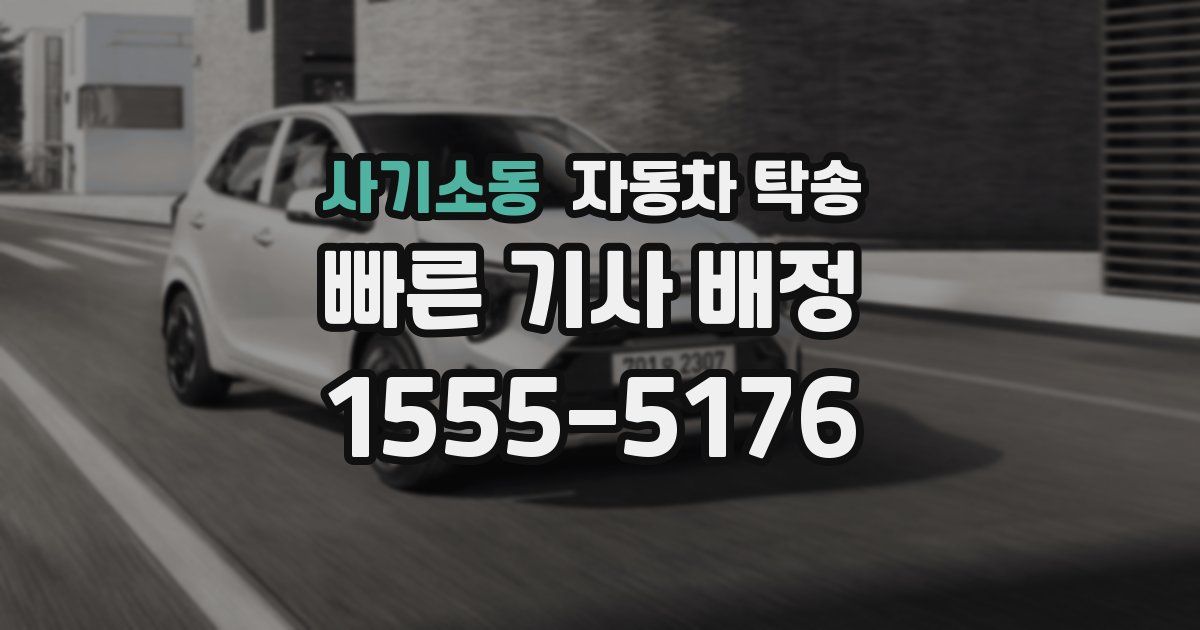 사기소동 자동차 탁송