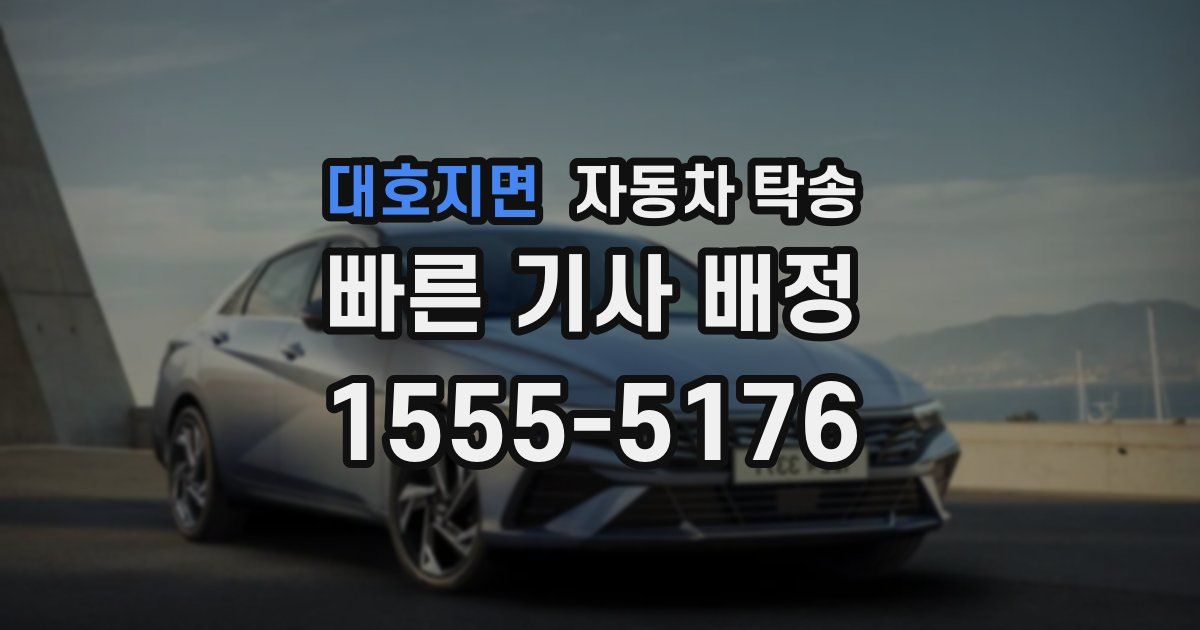 대호지면 자동차 탁송