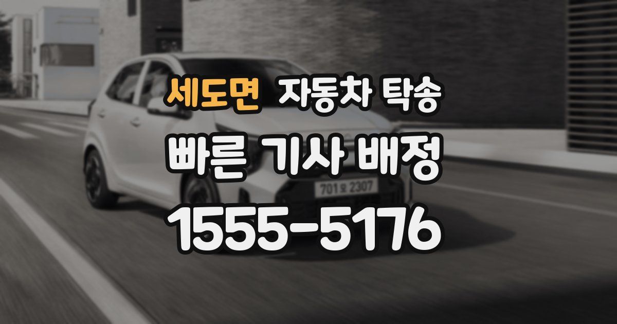 세도면 자동차 탁송