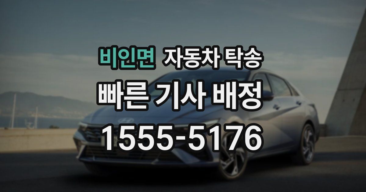 비인면 자동차 탁송