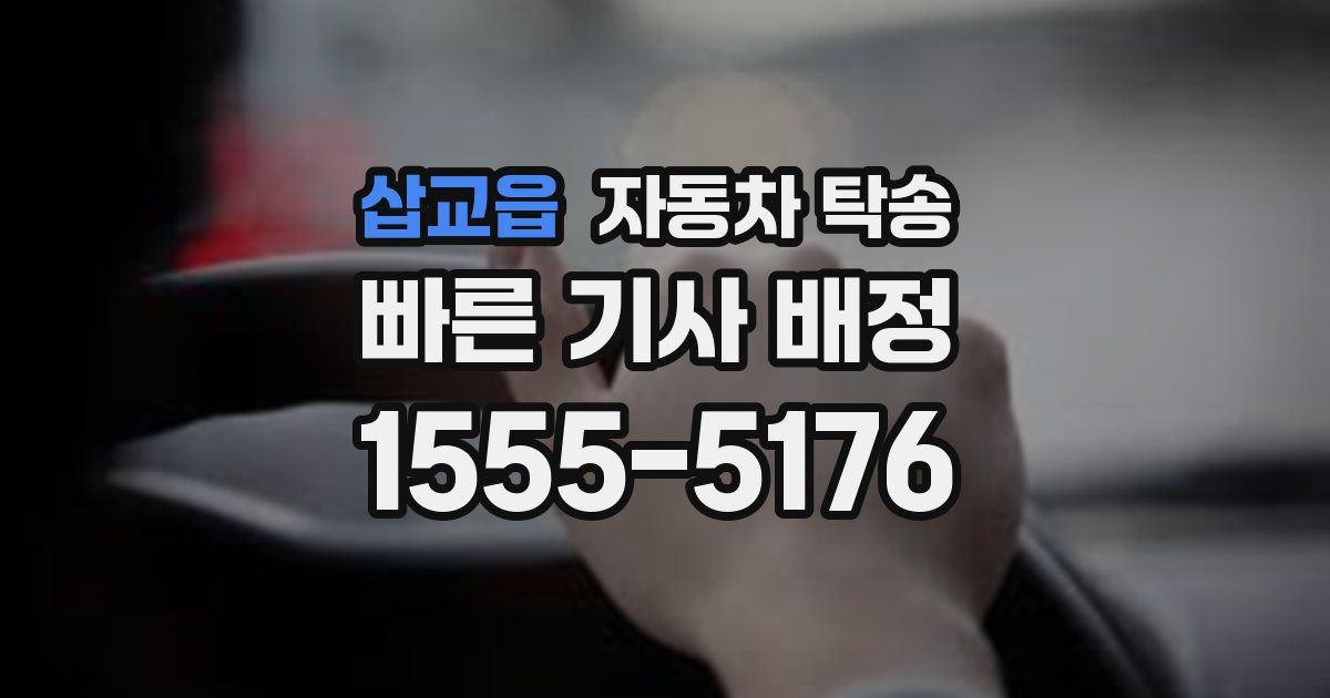 삽교읍 자동차 탁송