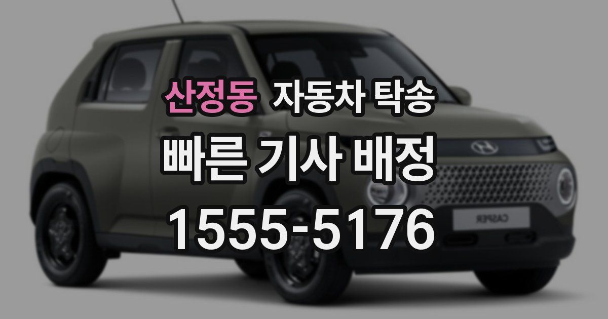 산정동 자동차 탁송