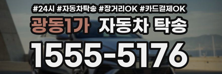 광동1가 자동차 탁송