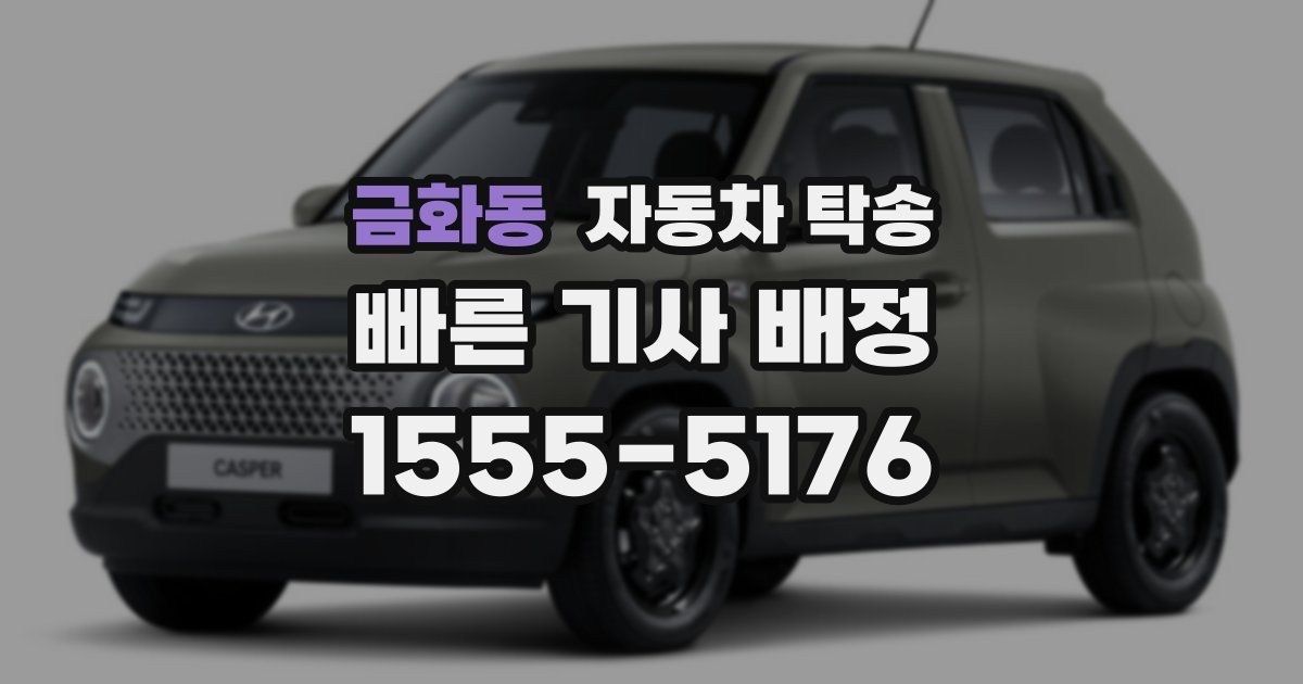 금화동 자동차 탁송