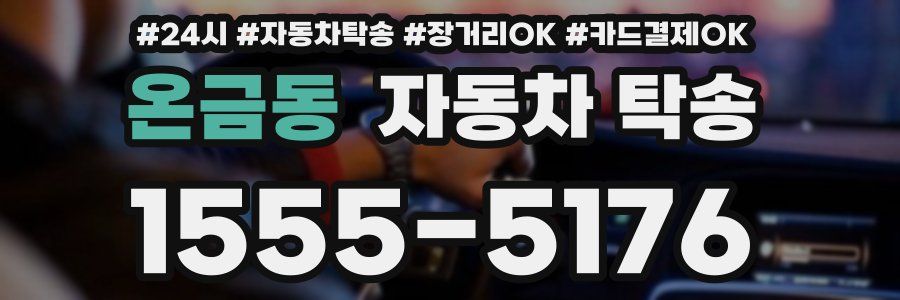 온금동 자동차 탁송