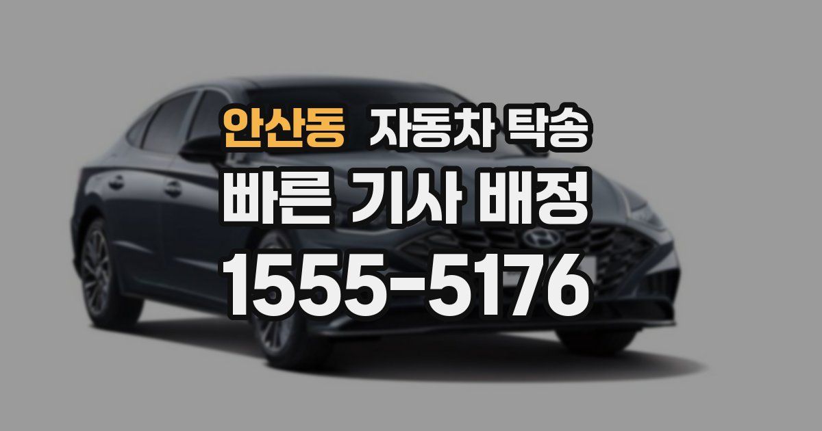 안산동 자동차 탁송