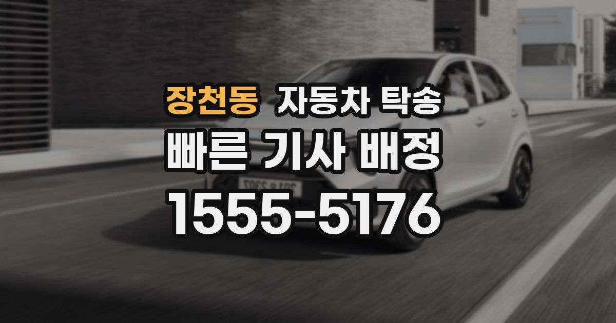 장천동 자동차 탁송