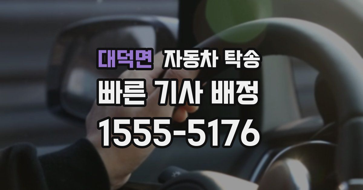 대덕면 자동차 탁송