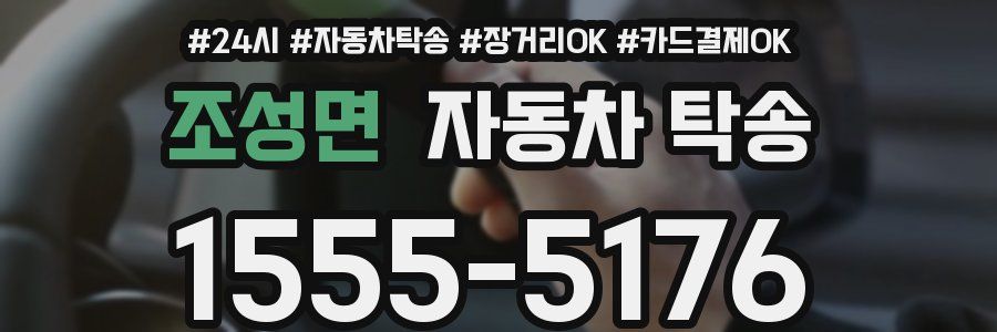 조성면 자동차 탁송