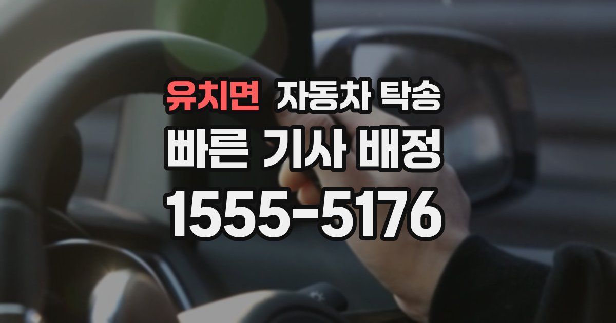 유치면 자동차 탁송