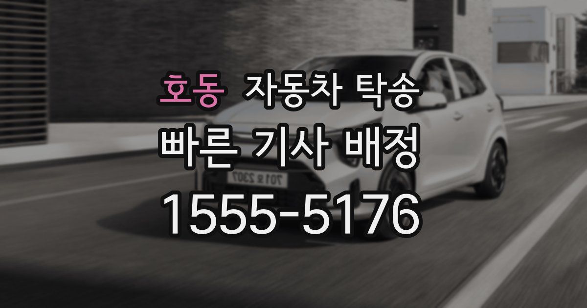 호동 자동차 탁송
