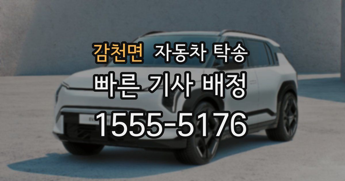 감천면 자동차 탁송