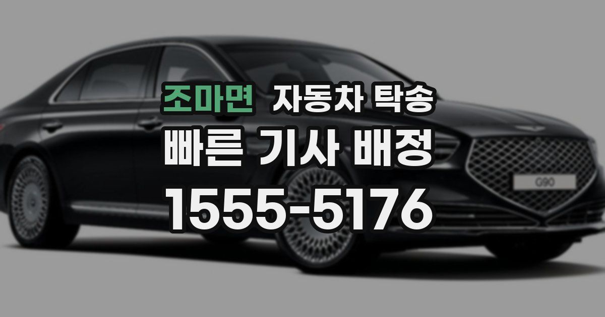 조마면 자동차 탁송