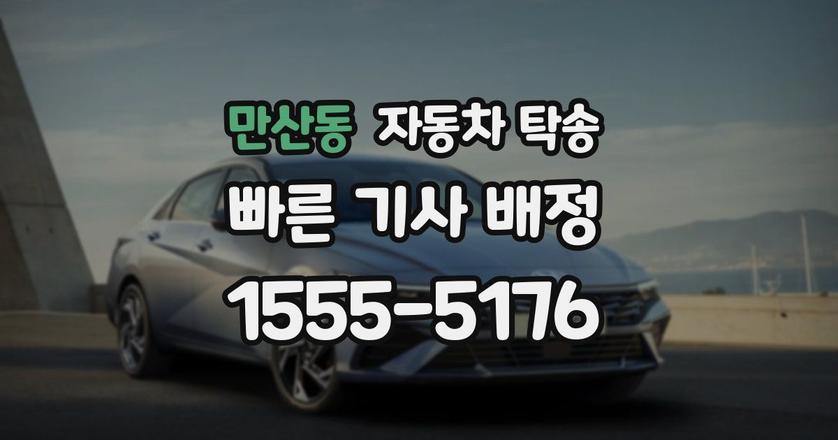 만산동 자동차 탁송