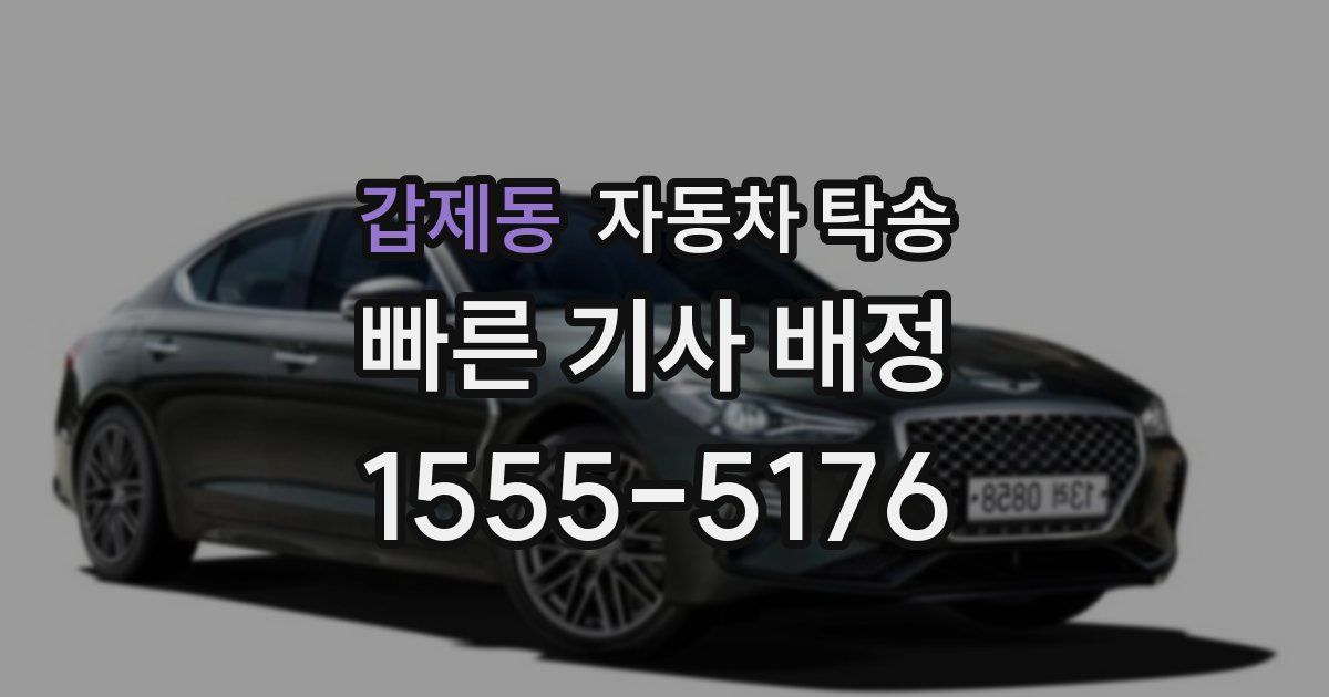 갑제동 자동차 탁송