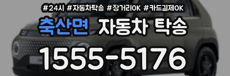 축산면 자동차 탁송