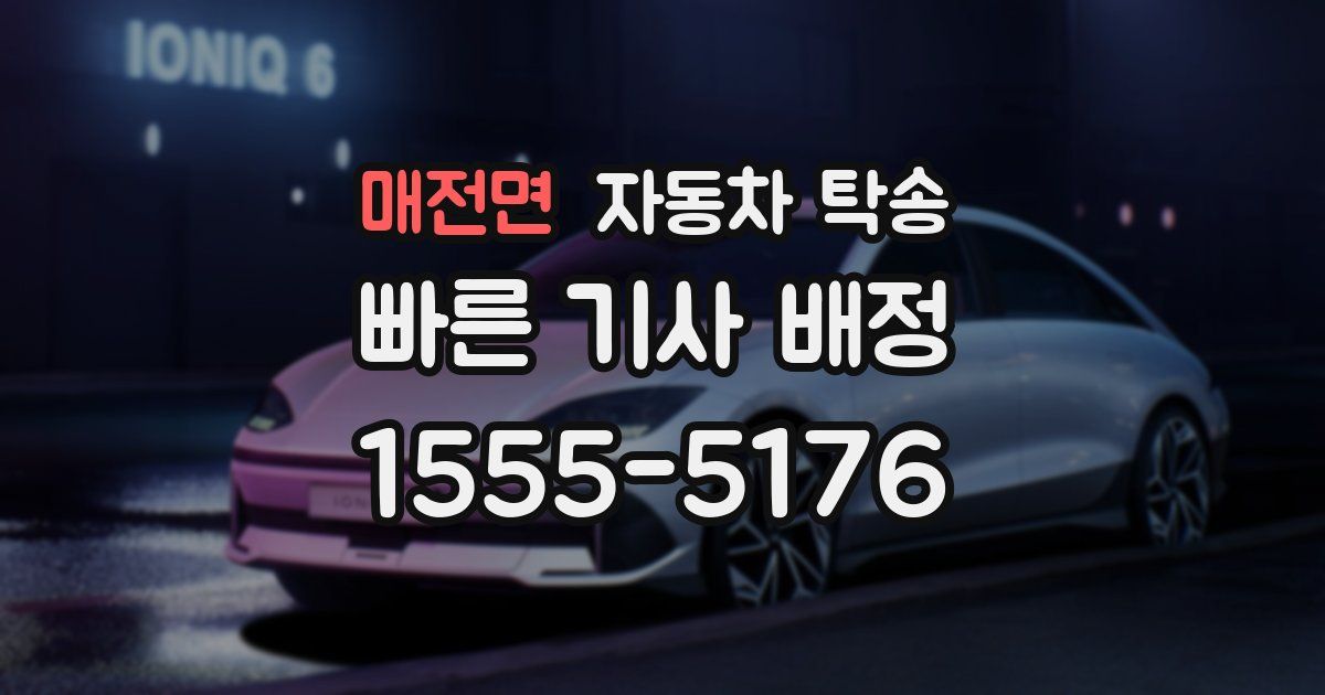 매전면 자동차 탁송