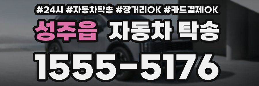 성주읍 자동차 탁송