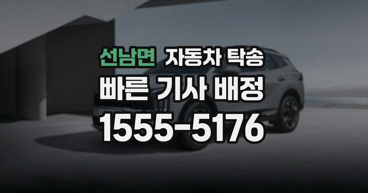 선남면 자동차 탁송