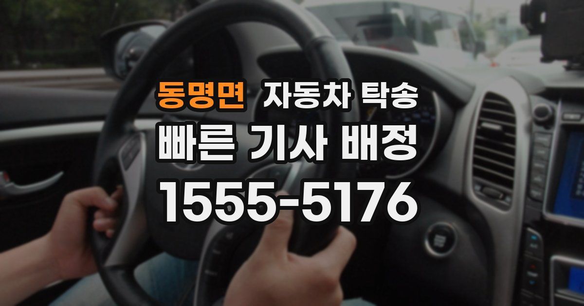 동명면 자동차 탁송