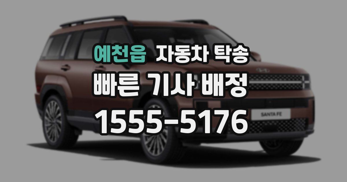 예천읍 자동차 탁송