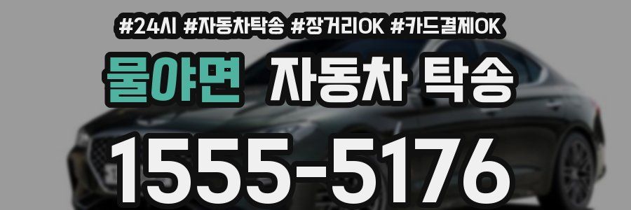 물야면 자동차 탁송