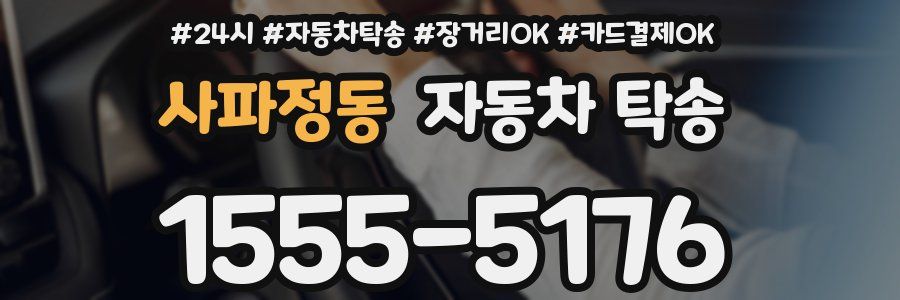 사파정동 자동차 탁송