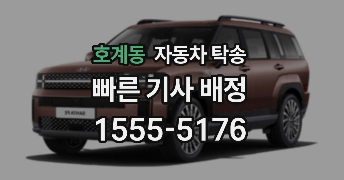 호계동 자동차 탁송