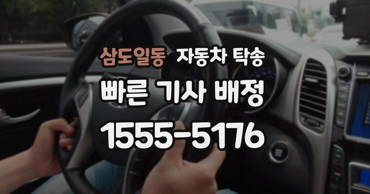 삼도일동 자동차 탁송