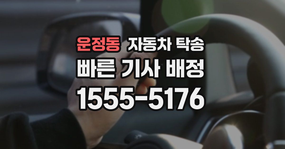 운정동 자동차 탁송