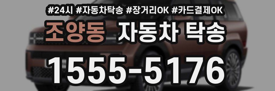 조양동 자동차 탁송