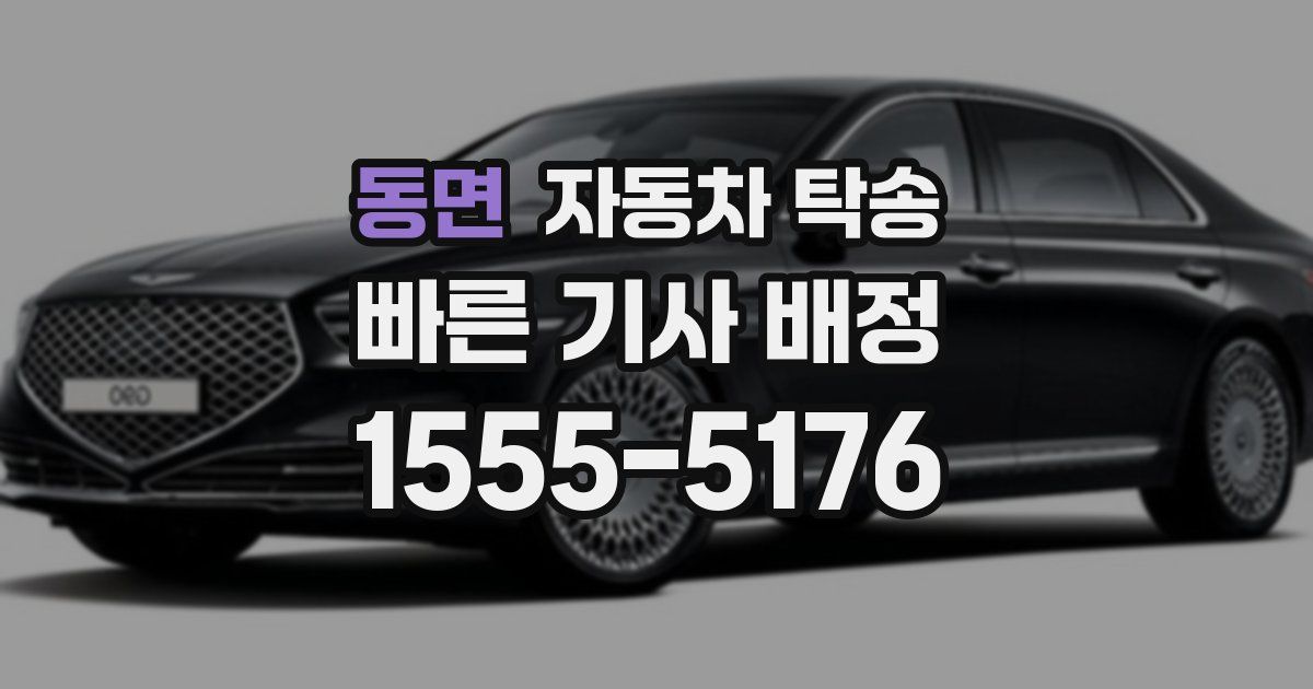 동면 자동차 탁송