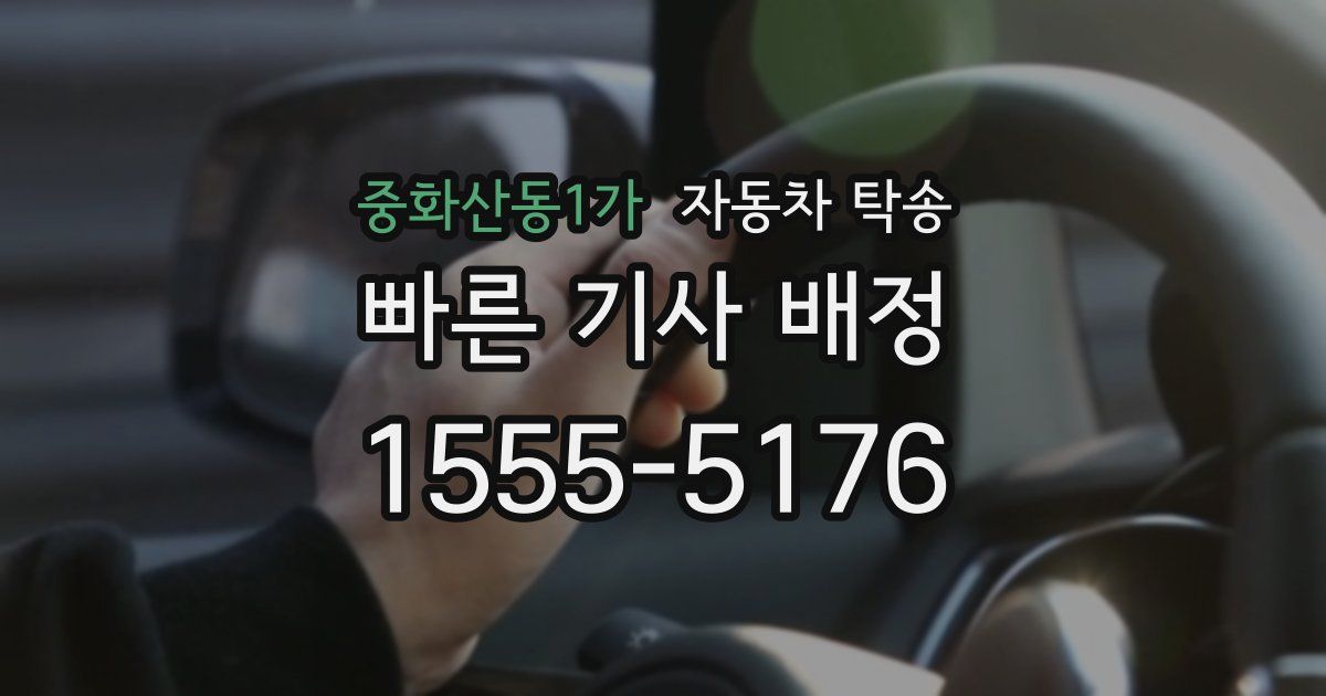 중화산동1가 자동차 탁송