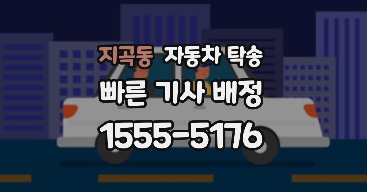 지곡동 자동차 탁송
