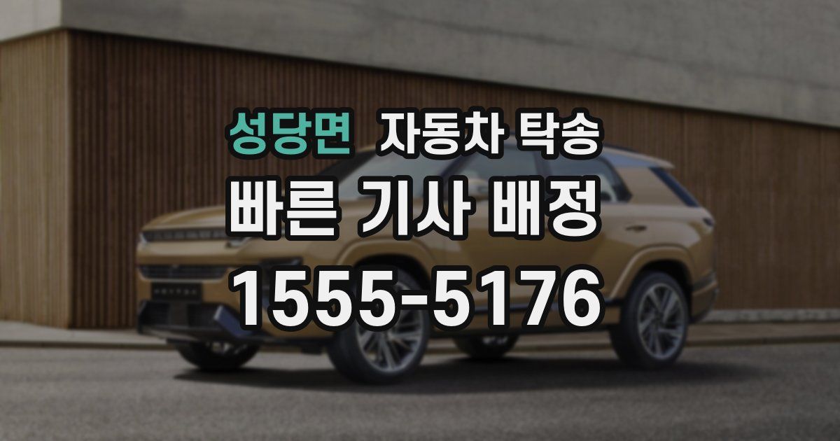 성당면 자동차 탁송