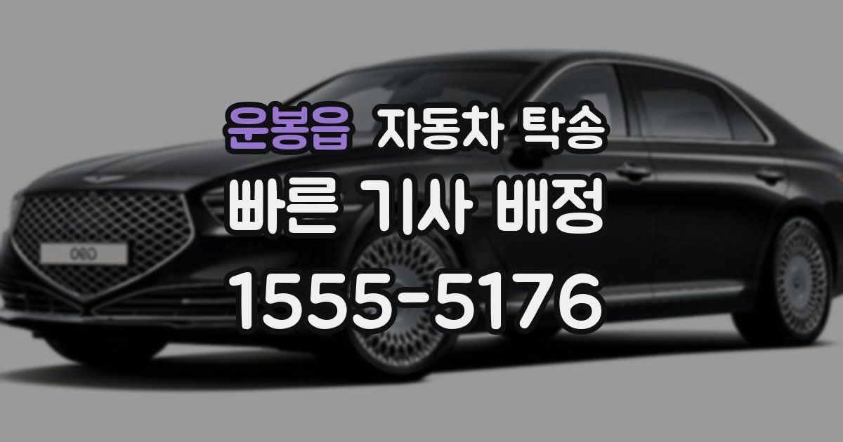 운봉읍 자동차 탁송