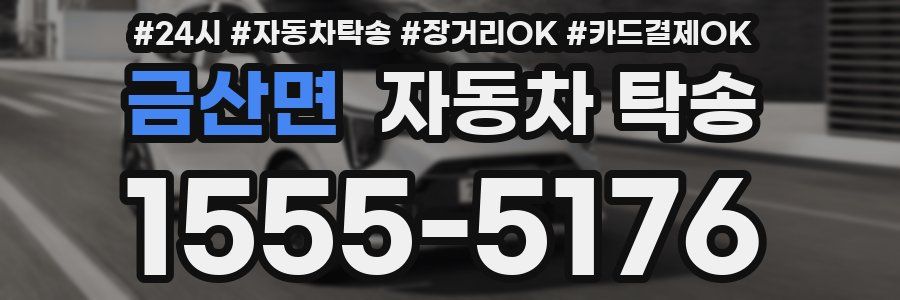 금산면 자동차 탁송