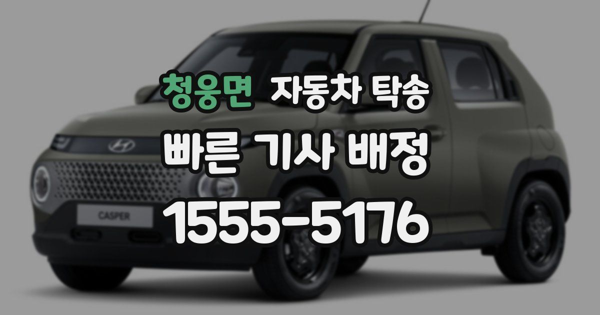 청웅면 자동차 탁송