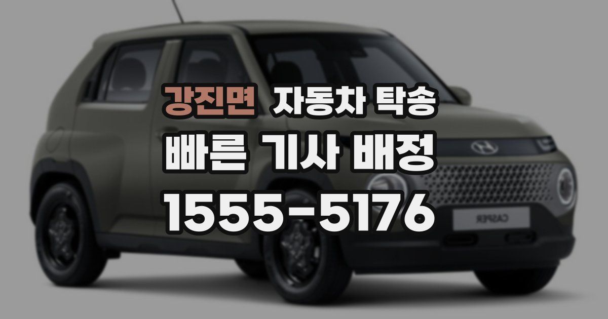 강진면 자동차 탁송