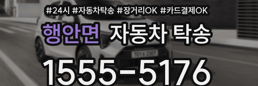 행안면 자동차 탁송